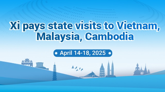 Xi pays state visits to Vietnam, Malaysia, Cambodia